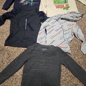 *Size 3T* Bundle of 5* All Long Sleeve* 4 T-shirts( 1 Hooded) 1 Thermal*